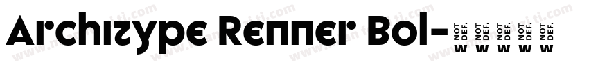 Architype Renner Bol字体转换